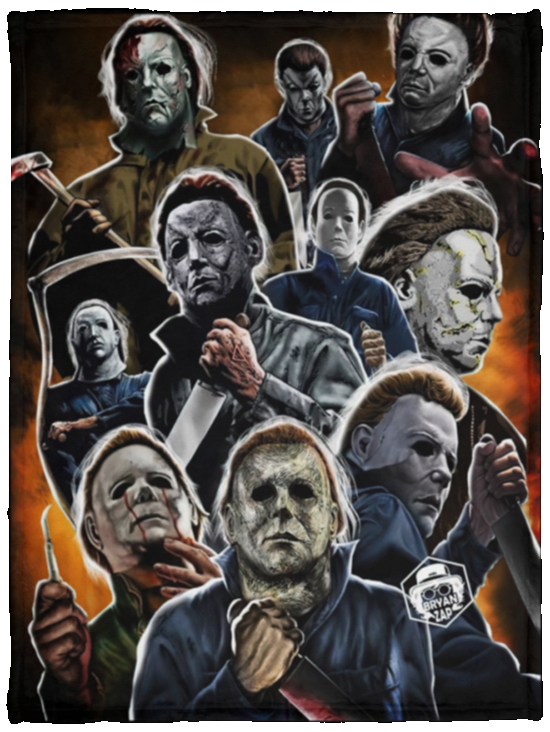 This is My Horror Movie Watching Blanket, This is My Horror Movie Blanket, Halloween Blanket, Horror Blanket Gifts for Halloween, Christmas Blankets (Michael Myers V1)- VPS Cozy Plush Fleece Blanket - 30x40