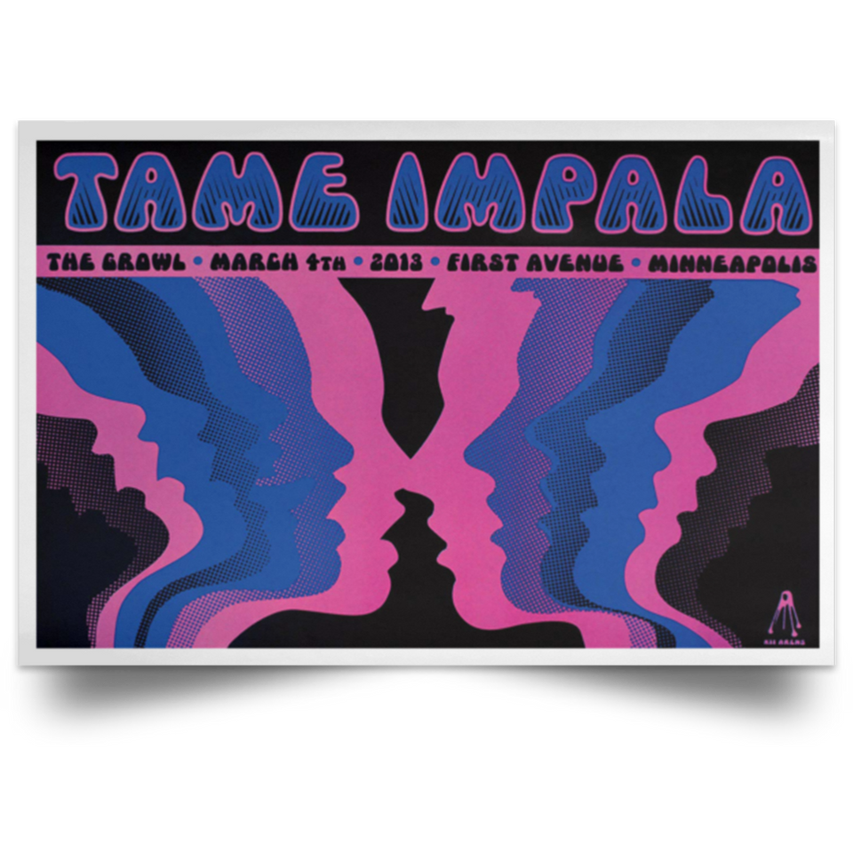 Tame Impala Psychedelic Rock Band Poster Hot Gift - No Frame (24 X 16 (Horizontal))
