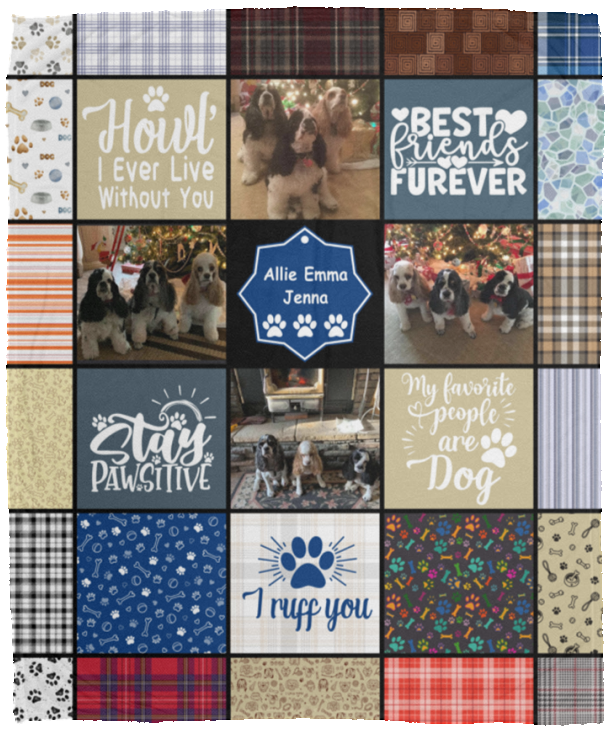 Allie Emma Jenna - VPM Cozy Plush Fleece Blanket - 50x60