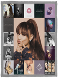 Ariana Grande Quilt Blanket Fleece Sherpa Throw Blanket - VPS Cozy Plush Fleece Blanket - 30x40