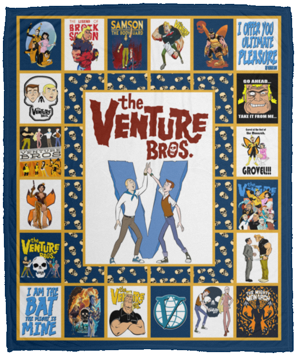 The Venture Bros Blanket, The Venture Bros TV Series Fleece, Sherpa Blanket  VPM Cozy Plush Fleece Blanket - 50x60
