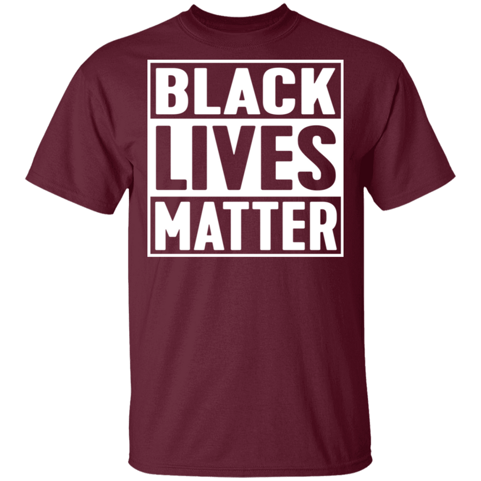 Black Lives Matter T-Shirt I Cant Breathe All Size (S-5XL) + Color White BLM - Mens
