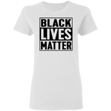 Black Lives Matter T-Shirt I Cant Breathe All Size (S-5XL) + Color  Black BLM Womens