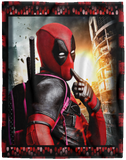 Deadpool Blanket Deadpool 3D Quilt Fleece Sherpa Throw Blanket for Bedroom Sofa VPL Cozy Plush Fleece Blanket - 60x80