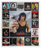Rambo Blanket, John Rambo Quilt, Fleece, Sherpa Blanket VPM Cozy Plush Fleece Blanket - 50x60