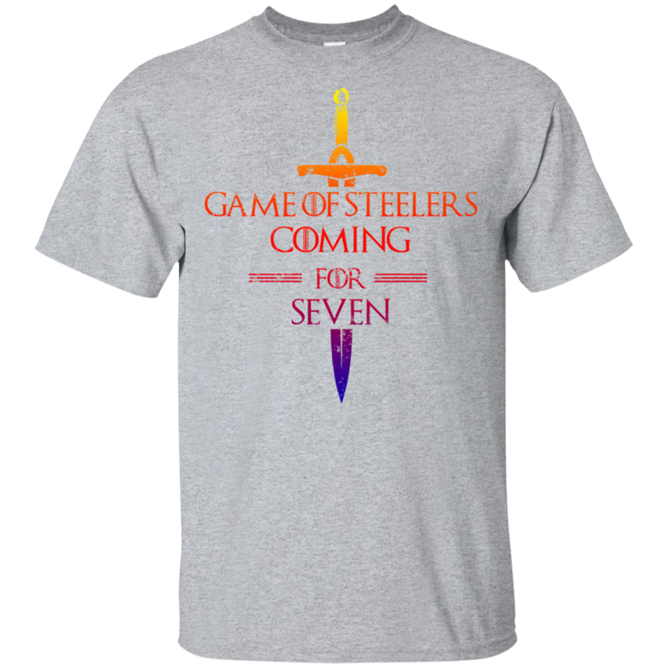 Game of Steelers Coming for Seven T-Shirt, Funny T-shirt for Steelers Fans G200 Gildan Ultra Cotton T-Shirt