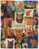 Warriors Cats Blanket, Warriors Series Super Soft Cozy Warm Plush Throw Blankets VPL Cozy Plush Fleece Blanket - 60x80