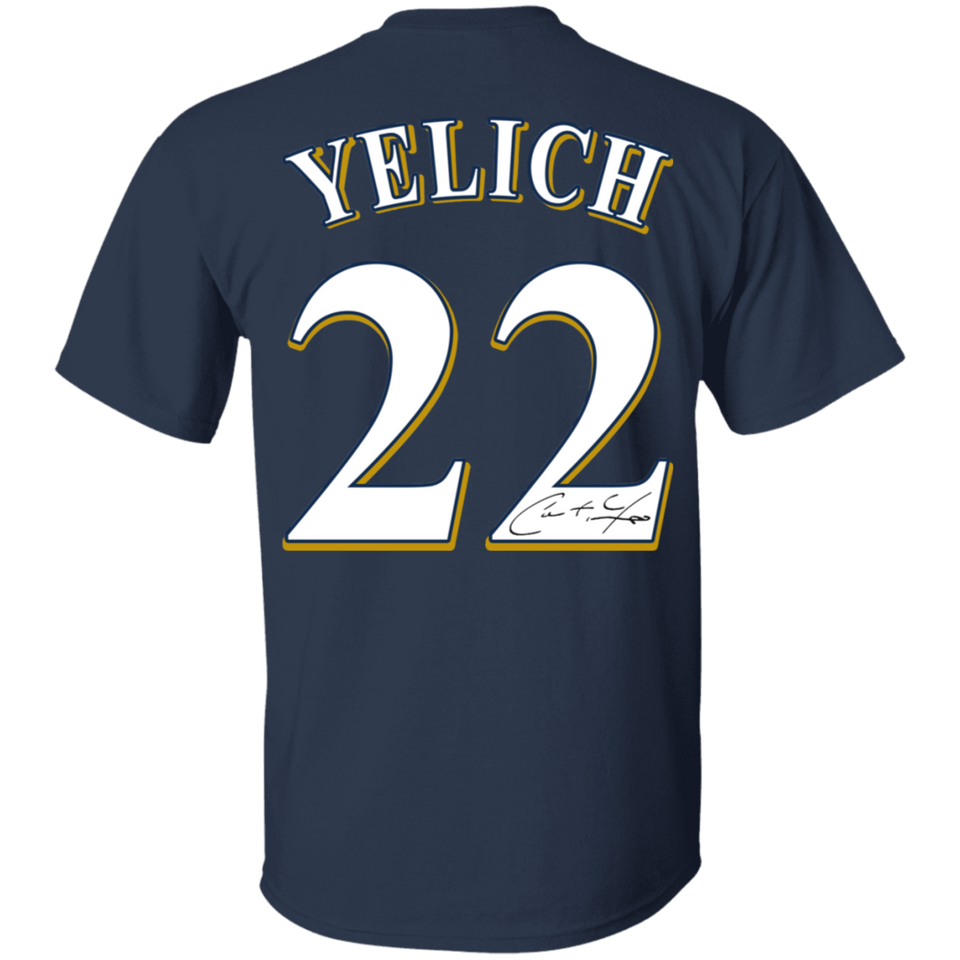Christian Yelich Milwaukee Brewers - Print Christian Yelich Signature T-Shirt (Men's T-Shirt)