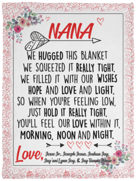 Jesse Jr., Joseph Jesus, Joshua Jay, Jay'aniLynn Joy, & Jay'lianna Janae - VPS Cozy Plush Fleece Blanket - 30x40