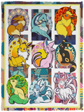 Pokemon Blanket Pokemon Eevee Evolution Quilt Fleece Sherpa Throw Blanket - VPS Cozy Plush Fleece Blanket - 30x40