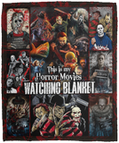 Halloween This is My Horror Movies Watching Blanket Horror Characters Fleece VPM Cozy Plush Fleece Blanket - 50x60