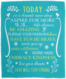 Inspirational Blanket, Gifts for Coworker Colleague Fleece, Sherpa Blanket VPM Cozy Plush Fleece Blanket - 50x60