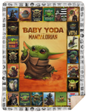 Baby Yo-da Blanket Star-Wars Blanket Mandalorian Blanket - Yo-da Funny Blanket Gift Idea for Men Women - Birthday Gift - Sherpa Blanket - 60"x80"