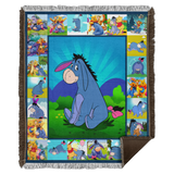Eeyore and Pooh Blanket Pooh And Friends Quilt Fleece Sherpa Throw Blanket Quilt - WB56 Woven Blanket - 50x60