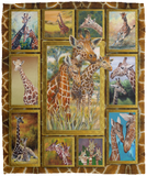 Giraffe Blanket Giraffe Lover Fleece Sherpa Throw Blanket Giraffe 3D VPM Cozy Plush Fleece Blanket - 50x60