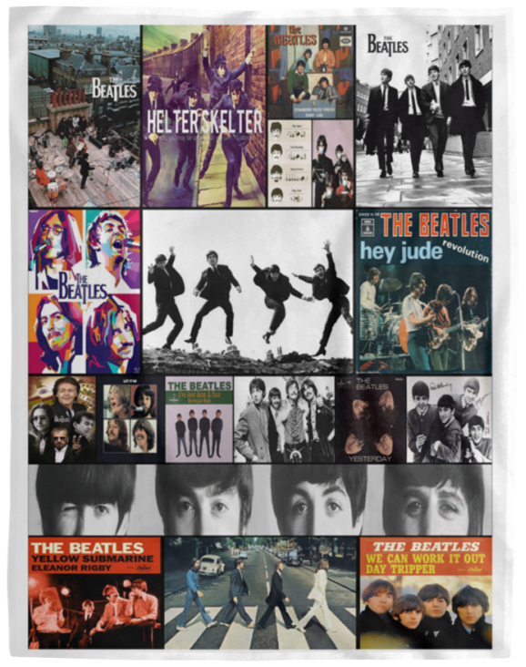 The Beatles Blanket Fleece Sherpa Throw Blanket The Beatles For Fans Quilt - VPL Cozy Plush Fleece Blanket - 60x80