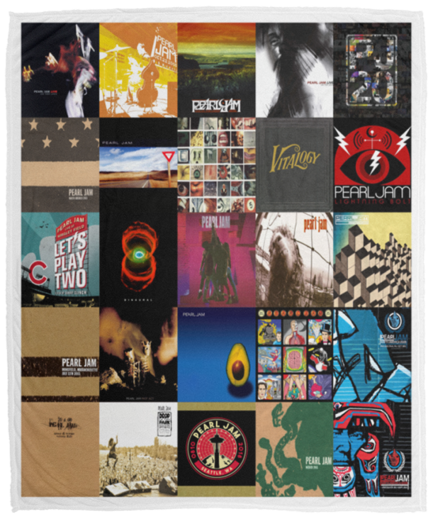 Pearl Jam Blanket, Pearl Jam Fleece, Sherpa Blanket For Fans - VPM Cozy Plush Fleece Blanket - 50x60