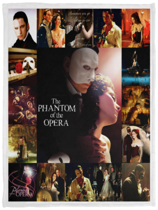 The Phantom Of The Opera Blanket Fleece Sherpa Throw Quilt for Bedroom Sofa VPS Cozy Plush Fleece Blanket - 30x40