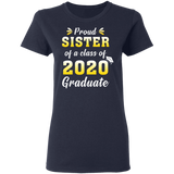 Jennifer Corrigan Proud Sister of A Class of 2020 Graduate T-Shirt Senior 2020 Quarantined