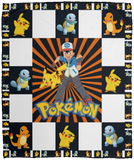 Pokemon Blanket Pokemon For Fans Quilt Fleece Sherpa Throw Blanket Soft and Warm VPM Cozy Plush Fleece Blanket - 50x60
