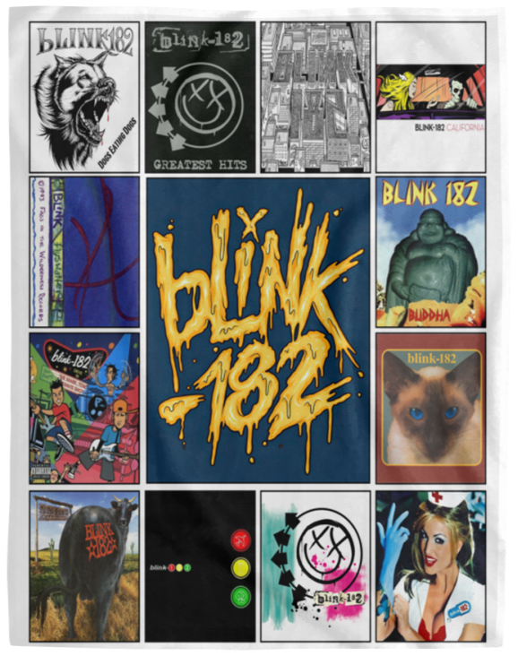 Blink-182 Blanket, Pop punk Fleece, Sherpa Blanket for Bedroom Living Room VPL Cozy Plush Fleece Blanket - 60x80