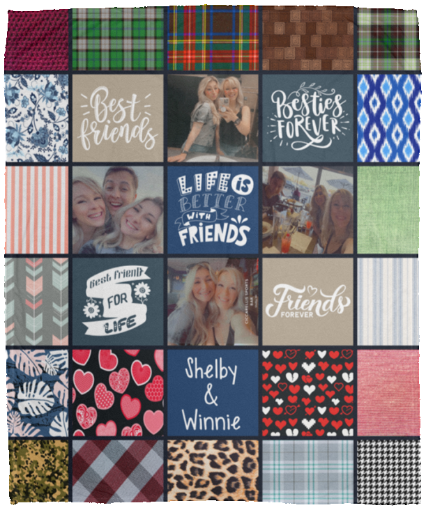 Shelby & Winnie - VPM Cozy Plush Fleece Blanket - 50x60