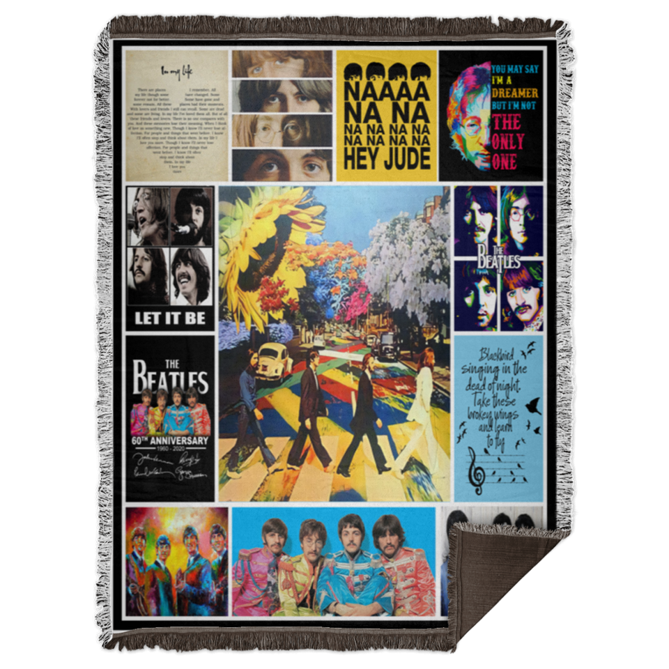 The Beatles Quote Blanket The Beatles For Fans Quilt Fleece Sherpa Throw Blanket - WB68 Woven Blanket - 60x80