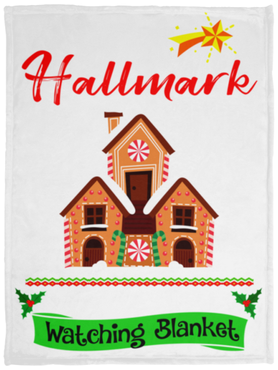 This is My Hallmark Christmas Cozy Plush Fleece Blanket White Movie Three Size, Hallmark Blanket, Christmas Blanket, This is My Hallmark Christmas Blanket - 30x40