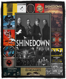 Shinedown V2 3D Quilt Blanket Fleece Sherpa Throw Blanket Bedroom Sofa - VPM Cozy Plush Fleece Blanket - 50x60