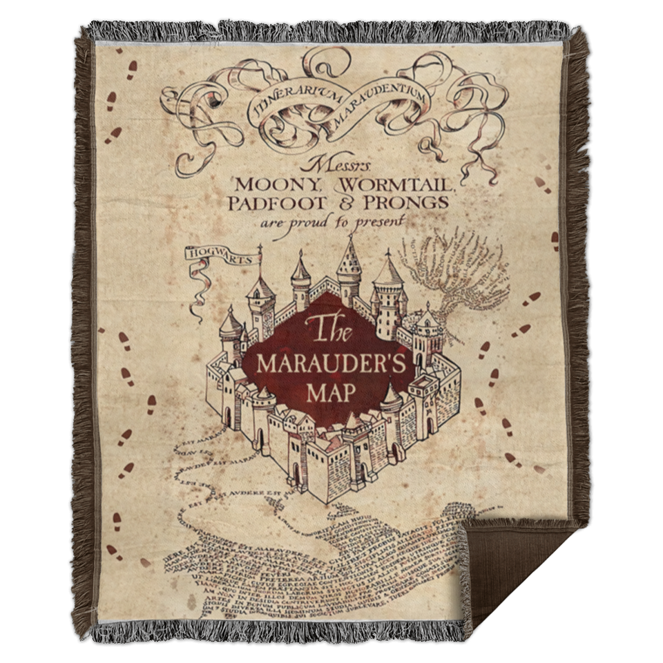 Marauder's Map - WB56 Woven Blanket - 50x60