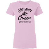 Birthday Queen Shirt Quarantine Birthday Shirts Birthday Girl Shirts for Women black