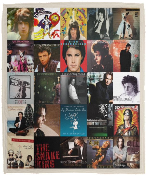 Rick Springfield Blanket Rick Springfield For Fans Quilt Fleece Sherpa Throw - VPM Cozy Plush Fleece Blanket - 50x60
