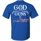 God Guns And Trump Shirt 2nd Amendment T Shirt Trump 45 Men's T-Shirt (Back side)