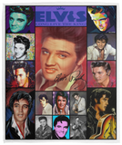 Elvis Presley Blanket Elvis Long Live The King Quilt Fleece Sherpa Throw Blanket VPM Cozy Plush Fleece Blanket - 50x60
