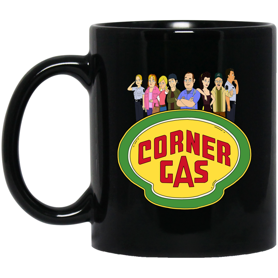 Funny Corner Gas Character Animation Mug Coffee Mug Funny Gift Black Mug 11oz