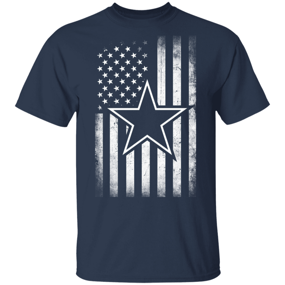 Dallas Cowboys Shirt, Cowboy Flag football Dallas Fans T-Shirt (Men's T-Shirt)