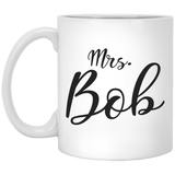 Funny Guy Mugs Mrs. Bob Ceramic Coffee Mug, Funny Quote Illustrated Ceramic Coffee Mug Drink Cup, Unique Coffee Mug, Novelty coffee mug 11Oz