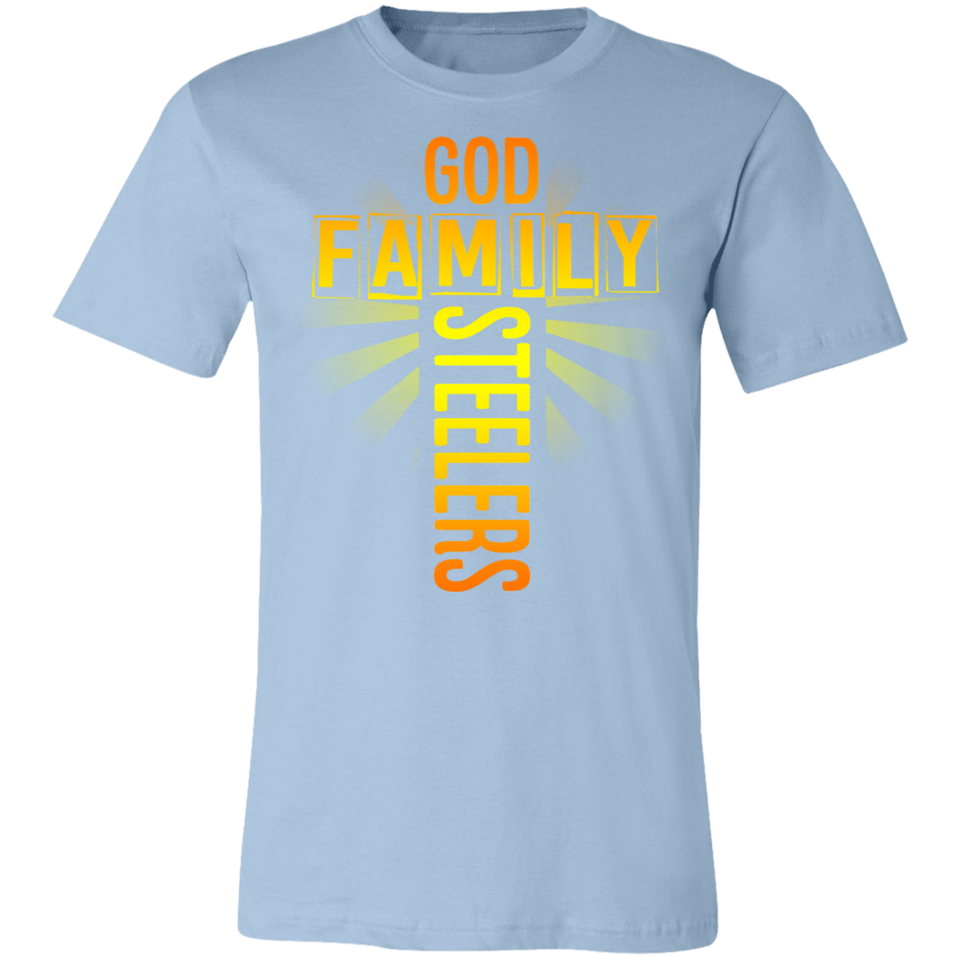 God Family Steelers T-Shirt Steelers Fan Unisex Jersey Short-Sleeve Tshirt