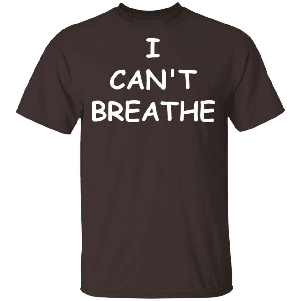 I Cant Breathe Mens Shirts Protest Tees Black Lives Matter END Police Brutality Now (Mens)