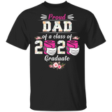 Proud Dad of A Class of 2020 Graduate T-Shirt Quarantined Floral Shirt