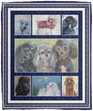 Lovely Poodle Fleece Blanket - Happy Doodle Portrait Blanket - VPM Cozy Plush Fleece Blanket - 50x60