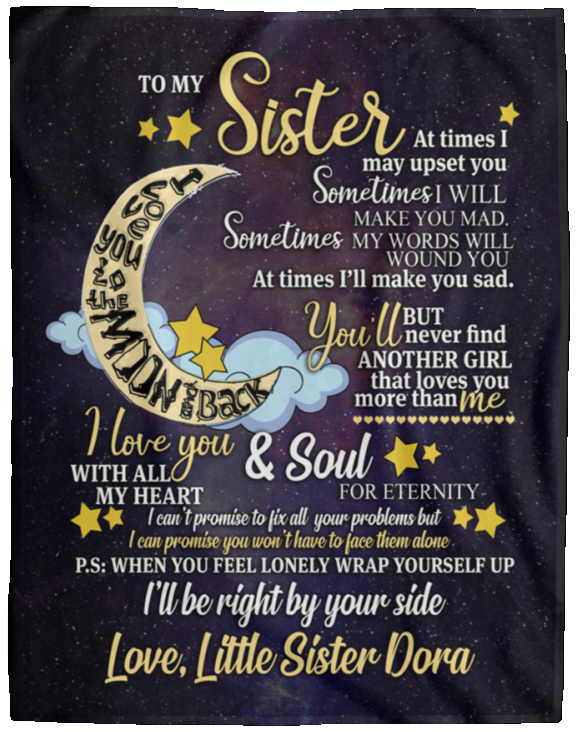 Little Sister Dora - VPL Cozy Plush Fleece Blanket - 60x80