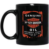 Messy Oil Can Coffee Mug Harley Davidson Black Mug Ceramic Mug 11oz