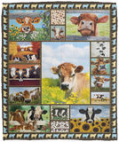 Cute Cow Blanket, Cows Fleece, Sherpa Blanket VPM Cozy Plush Fleece Blanket - 50x60