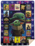 Collection Baby Yoda Blanket Star Blanket Wars Blanket Mandalorian Blanket - Yoda Funny blanket - Star-War Gift Idea For Men Women - Birthday Gift - Sherpa Blanket - 60"x80"