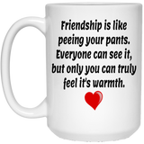 Jyotis - Funny Friendship Mug, Funny Gift for a friend, Friendship is like, Humor Gift for a Friend Best friend Gift, Unique Christmas Gift Idea for Friend  15Oz