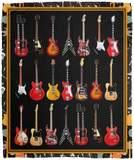 Beatles Guitar Blanket, Guitar Fleece, Sherpa Blanket VPM Cozy Plush Fleece Blanket - 50x60