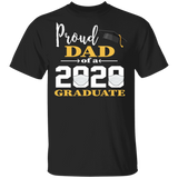 Proud Dad Mom of A 2020 Graduate T-Shirt Couple Matching Graduation Shirt