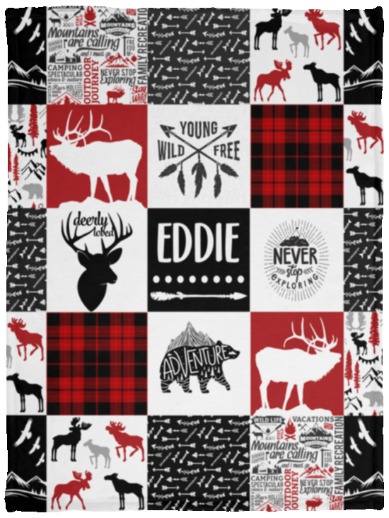 EDDIE - VPS Cozy Plush Fleece Blanket - 30x40