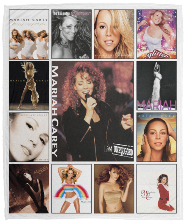 Mariah Carey Blanket, Songbird Supreme Fleece, Sherpa Blanket For Fans VPM Cozy Plush Fleece Blanket - 50x60